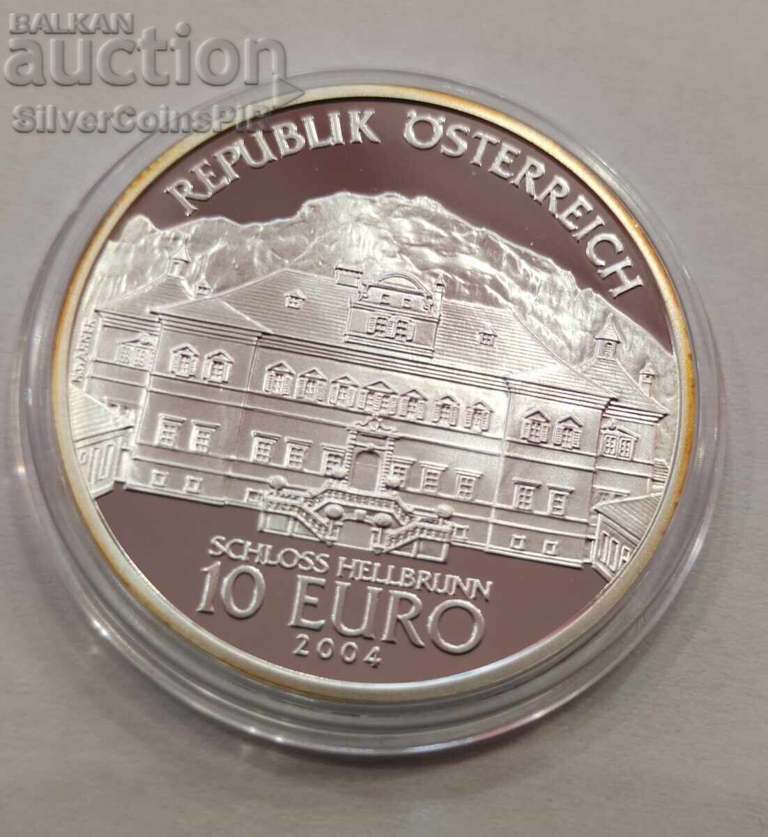 Livrarea Argint 10 Euro Castele 2004 Austria