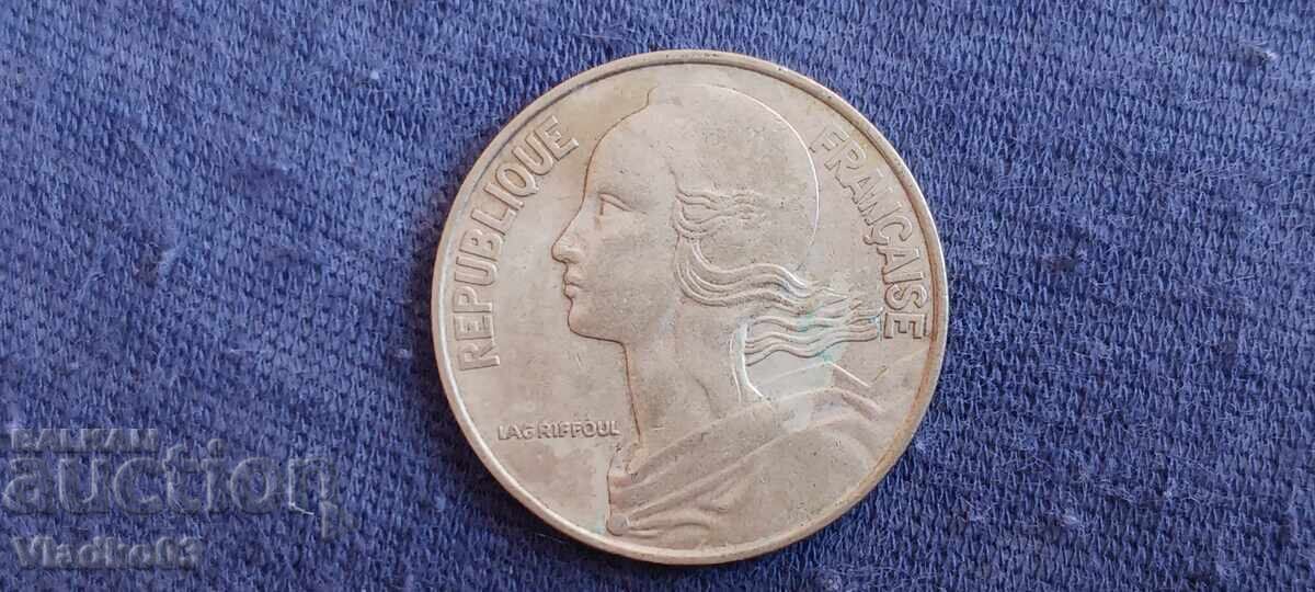 Франция 20 сантима 1963 с цена € 0.19 | 0.37 лв.