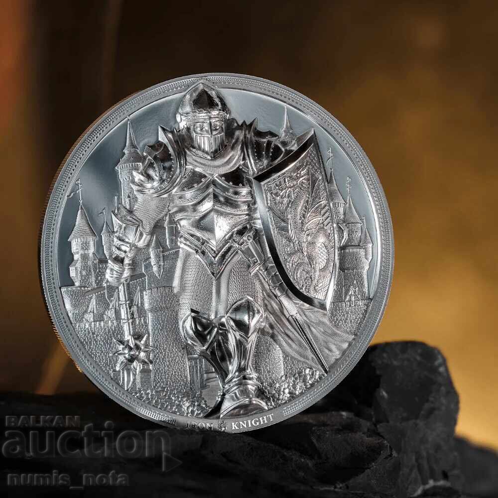 5 oz. 25 dolari 2024 Insulele Cook - Cavalerul de Fier - Rar cu preț € 1480.00 | 2894.64 BGN