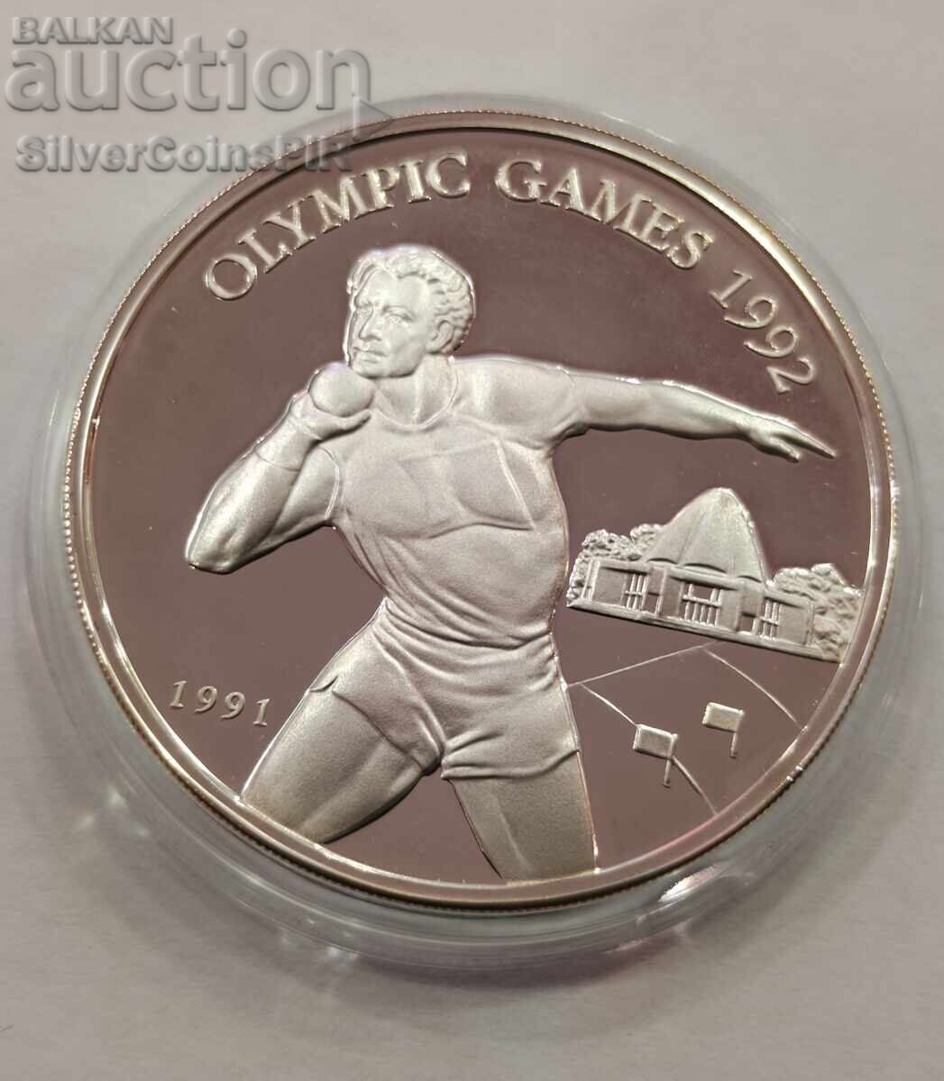 Livrarea Argint 10 Tala Olimpiada 1991 Samoa și Sifilida