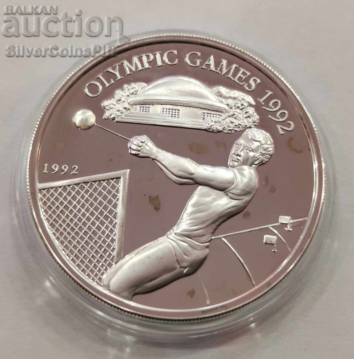 Livrarea Argint 10 Tala Olimpiada 1992 Samoa și Sisyphus