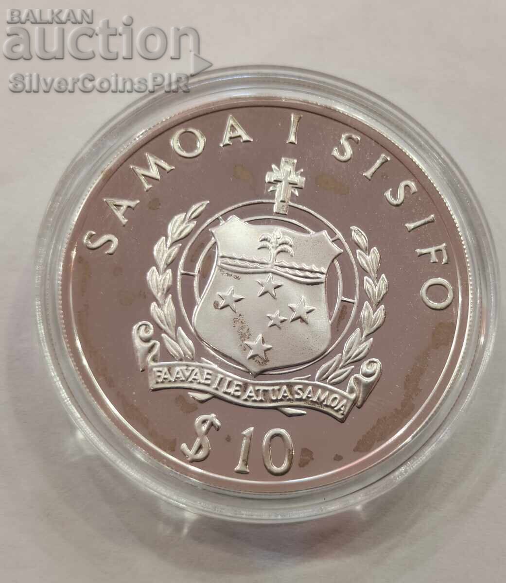 Argint 10 Tala Olimpiada 1992 Samoa și Sisyphus - 6