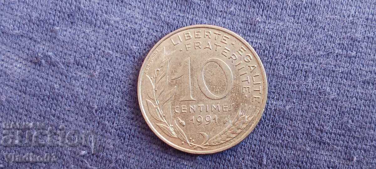 Γαλλία 10 σαντίμ 1991 Γαλλία 10 σαντίμ 1991