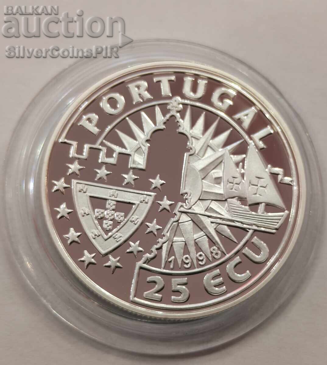 Argint 25 Ecu Alfonso de Albuquerque 1998 Portugalia - 5