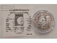 Argint 25 Ecu Alfonso de Albuquerque 1998 Portugalia