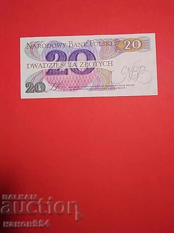 20 zloți Polonia 1982