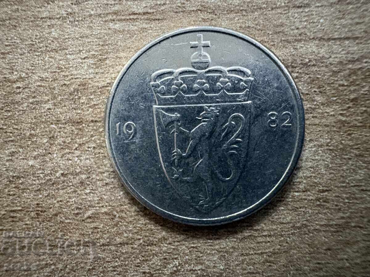 Norvegia - 50 øre (1982) cu preț € 0.18 | 0.35 BGN