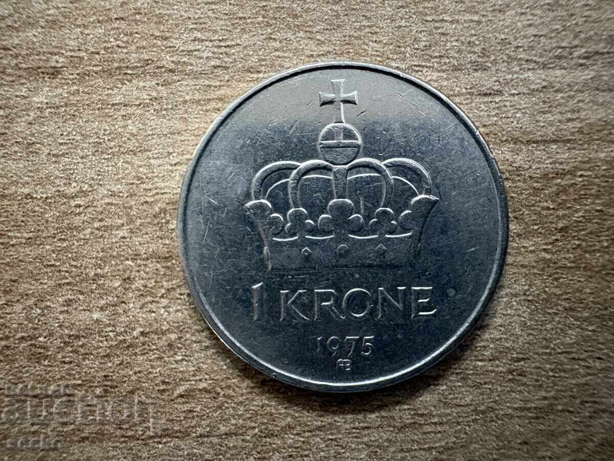 Norway - 1 krone (1975)