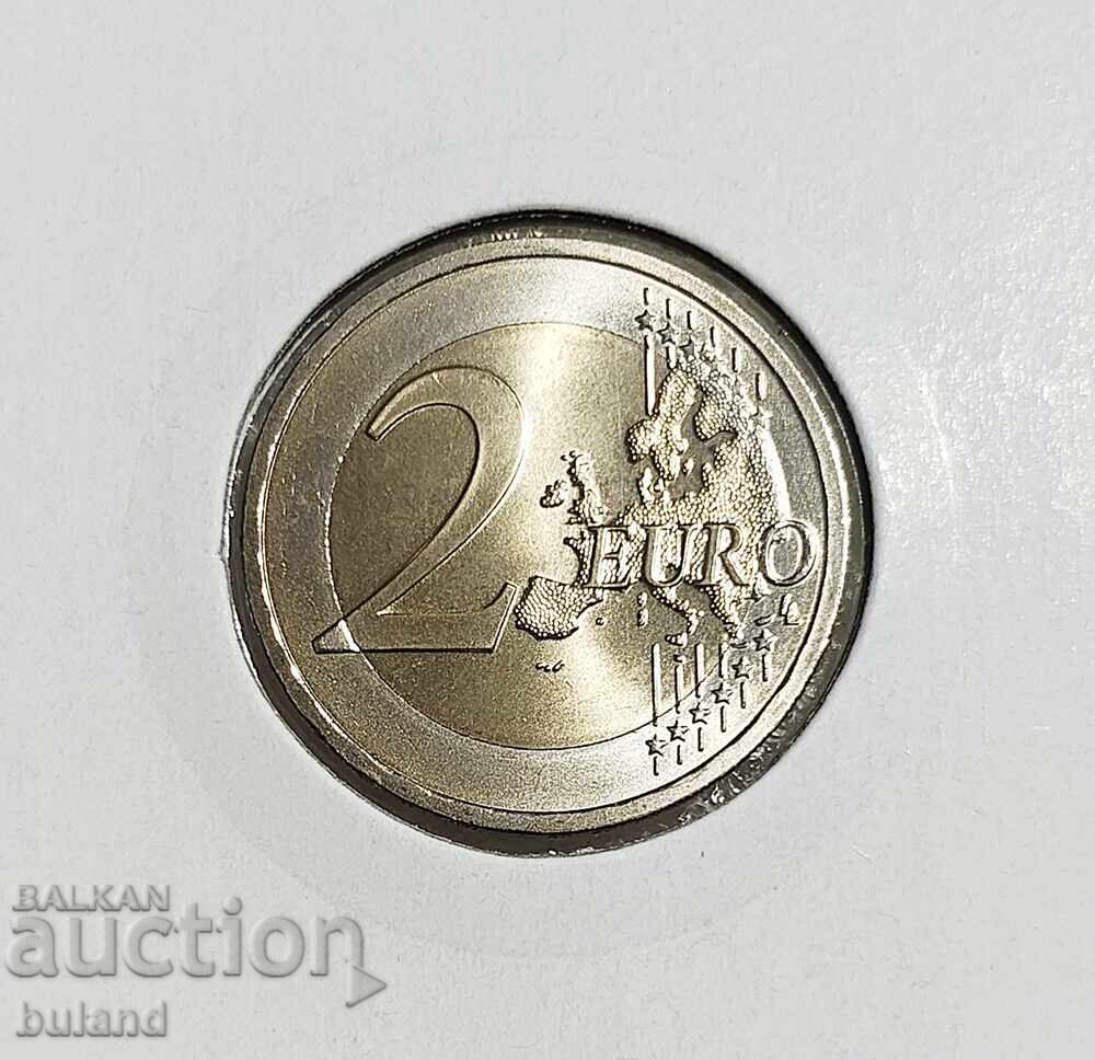 Austria UNC Monedă Euro 2 Euro 2012 a 10-a aniversare a monedei euro cu preț € 9.00 | 17.60 BGN