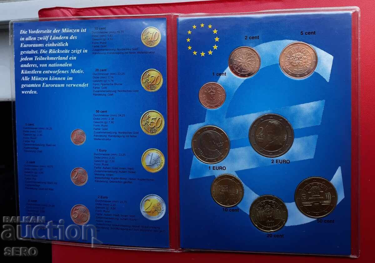 Austria - SET 2002 din 8 euro monede cu preț € 9.00 | 17.60 BGN Austria - SET 2002 din 8 euro monede cu preț € 9.00 | 17.60 BGN