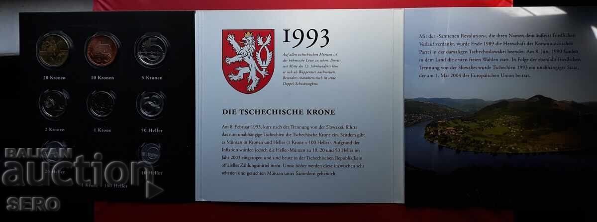 Cehia-SET 1993-2013 din 9 monede cu preț € 10.00 | 19.56 BGN Cehia-SET 1993-2013 din 9 monede cu preț € 10.00 | 19.56 BGN