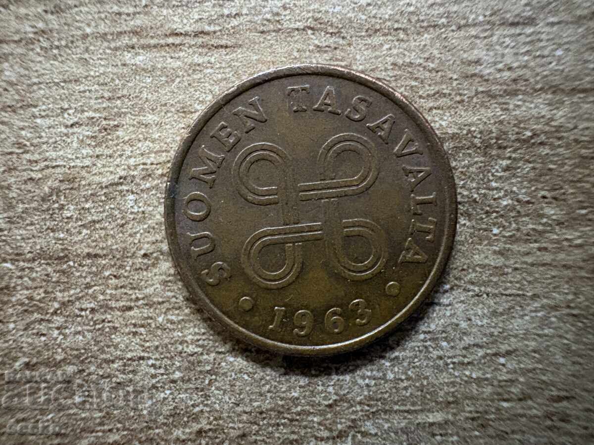 Φινλανδία - 1 πένι (1963) με τιμή € 0.10 | 0.20 BGN