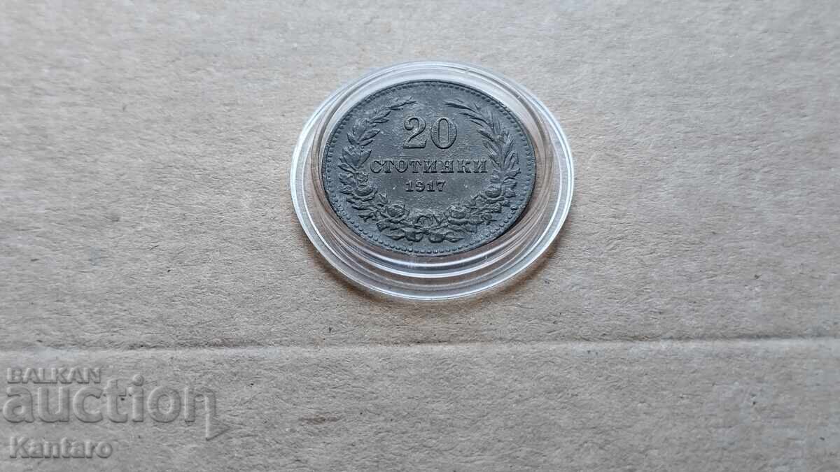 Licitație Monedă - BULGARIA - 20 de cenți - 1917