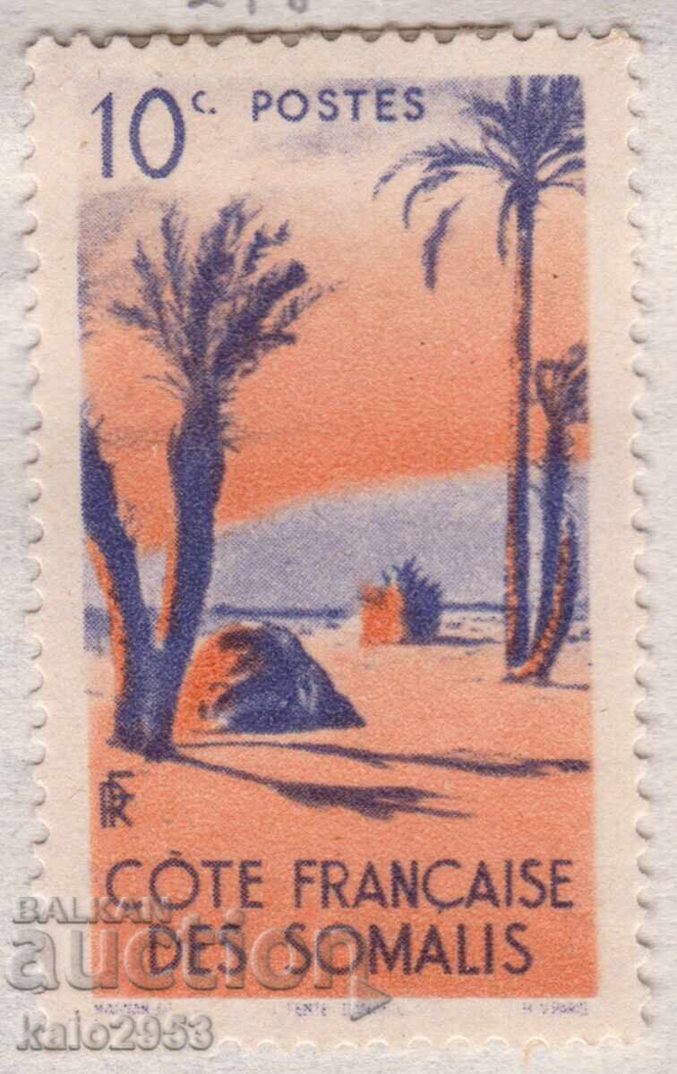 Somalia Franceză-1947-Mărci uzuale, MLH
