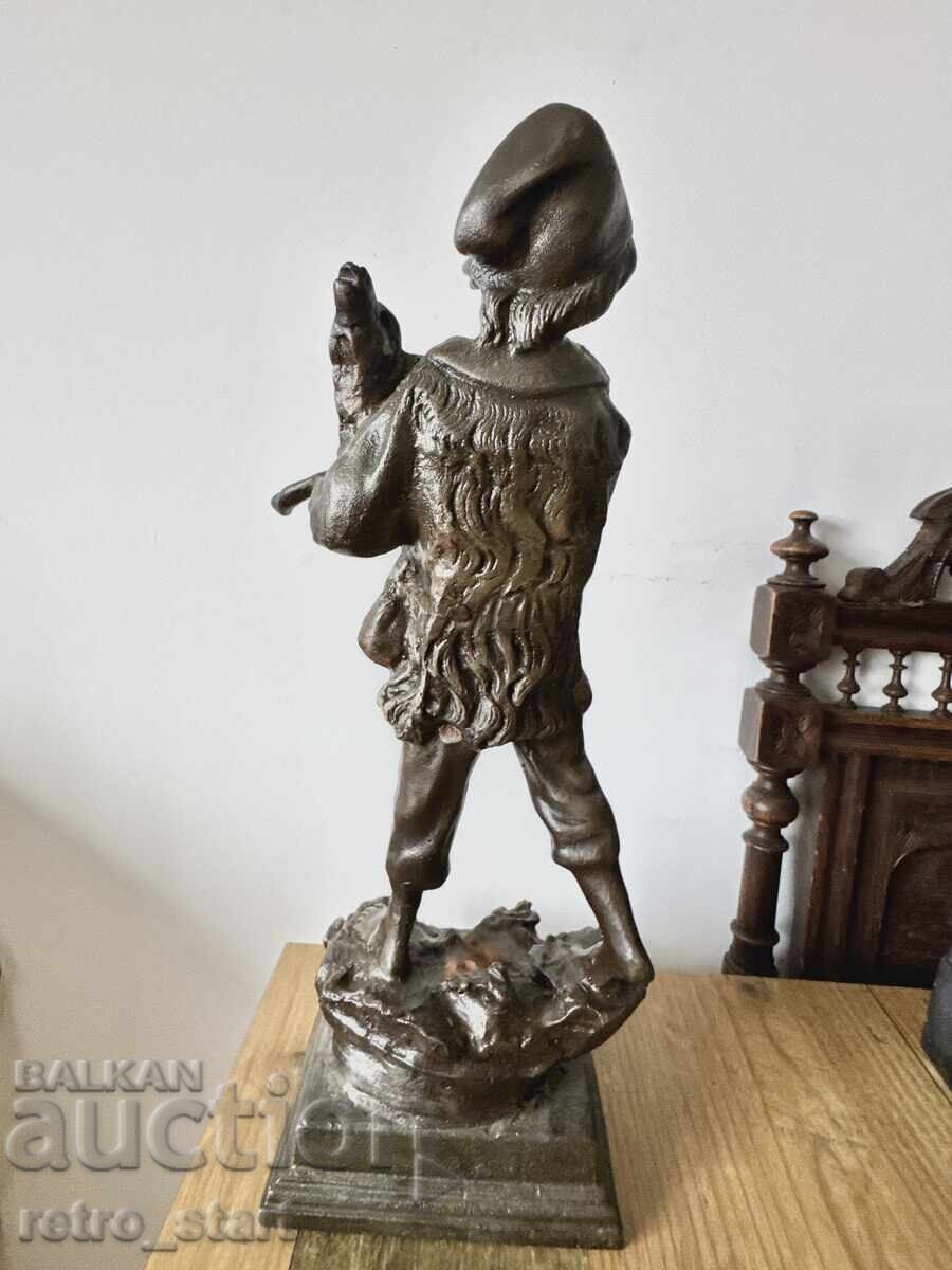 Delivery of Figurine, "Shepherd with lamb", cast iron 7 kg. 1880-1920. From 0.01€