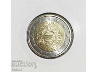 Μάλτα UNC Ευρώ κέρμα 2 Ευρώ 2012 10η Επέτειος του Ευρώ