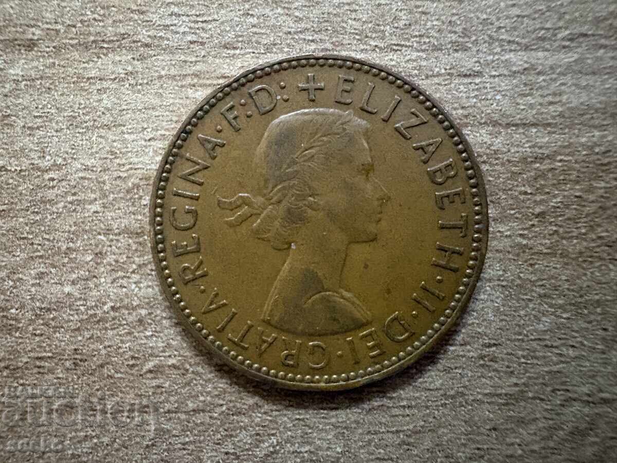 Μεγάλη Βρετανία - 1/2 πένα (1960) με τιμή € 0.35 | 0.68 BGN