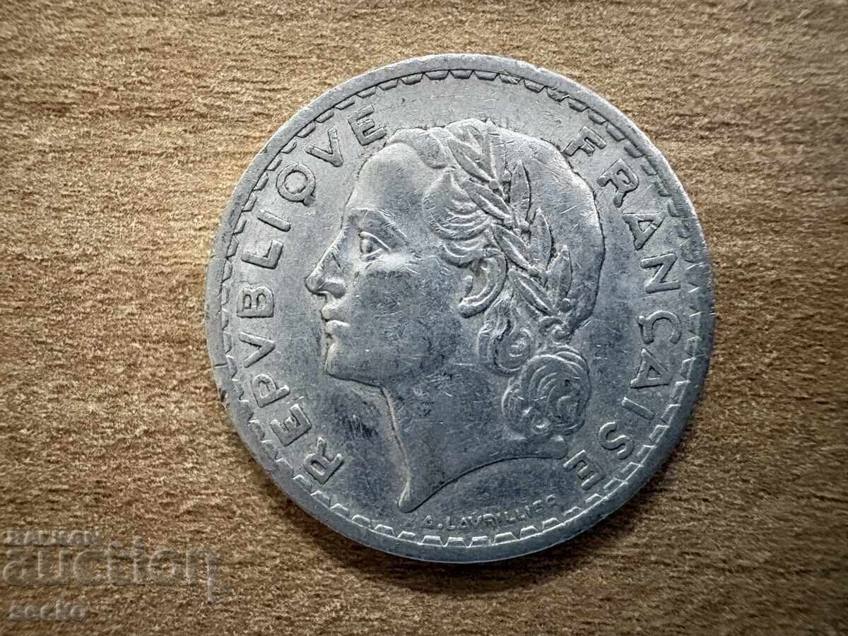 Franța - 5 franci (1945) cu preț € 0.30 | 0.59 BGN