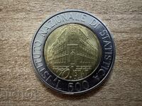 Italia - 500 lire (1996) - 70 de ani de la înființarea