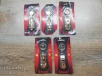 LOT OF METAL KEYCHAINS SHELL FERRARI CARS, FERRARI SHELL