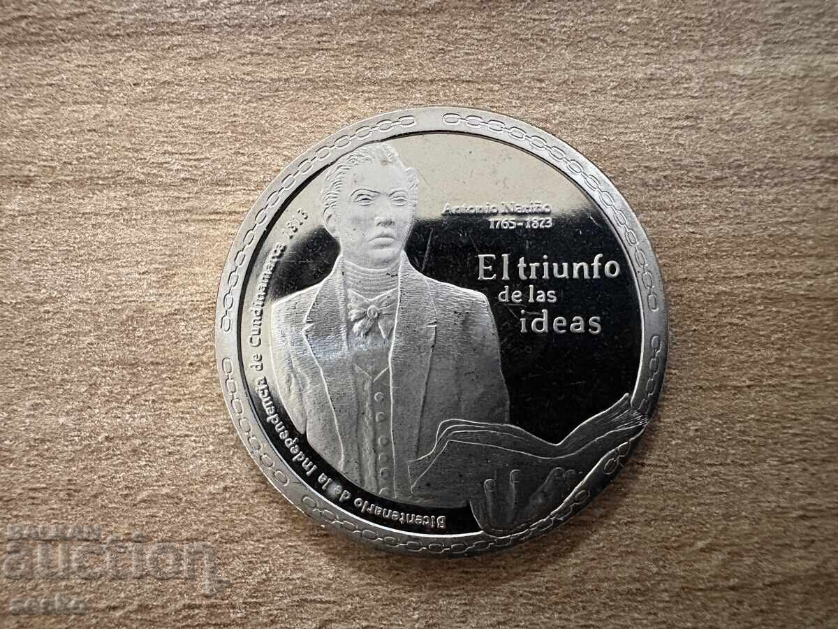 Columbia - 5000 pesos (2017) - 200 g - Independența cu preț € 10.00 | 19.56 BGN Columbia - 5000 pesos (2017) - 200 g - Independența cu preț € 10.00 | 19.56 BGN