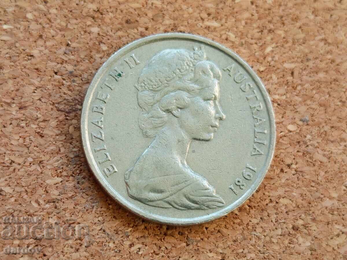Australia 20 cenți, 1981 cu preț € 0.75 | 1.47 BGN Australia 20 cenți, 1981 cu preț € 0.75 | 1.47 BGN