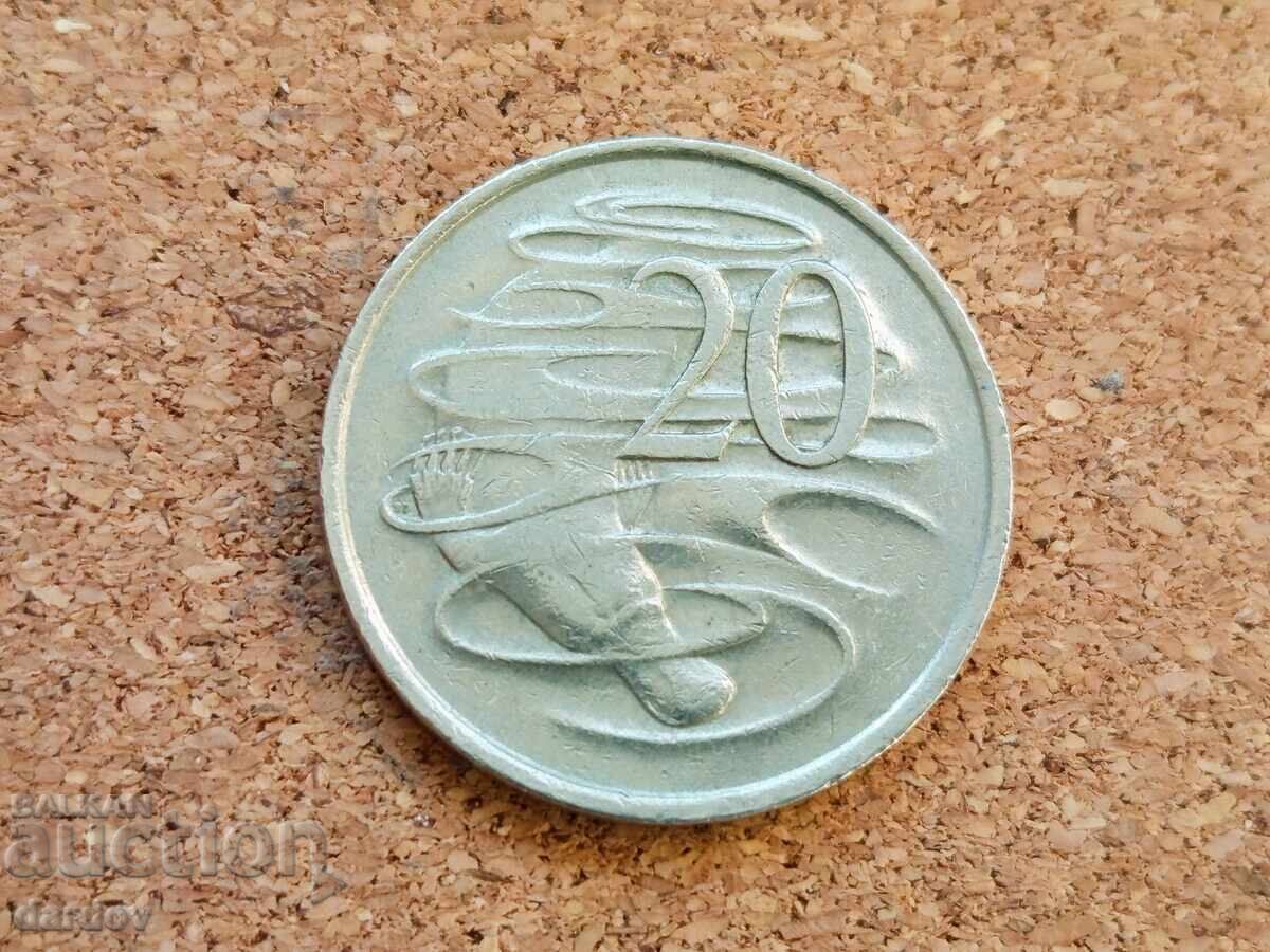 Australia 20 cenți, 1981 Australia 20 cenți, 1981