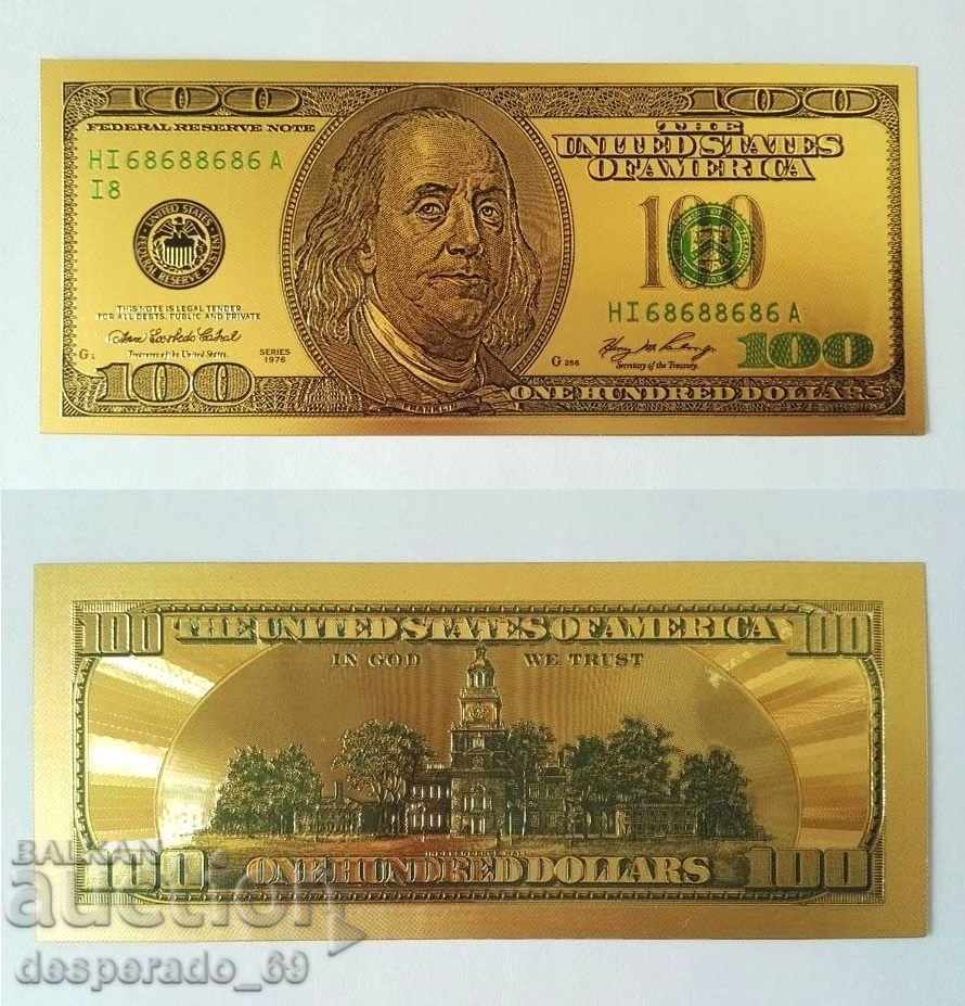(¯`'•.¸ БАНКНОТА , САЩ 100 долара UNC¸.•'´¯) (¯`'•.¸ БАНКНОТА , САЩ 100 долара UNC¸.•'´¯)