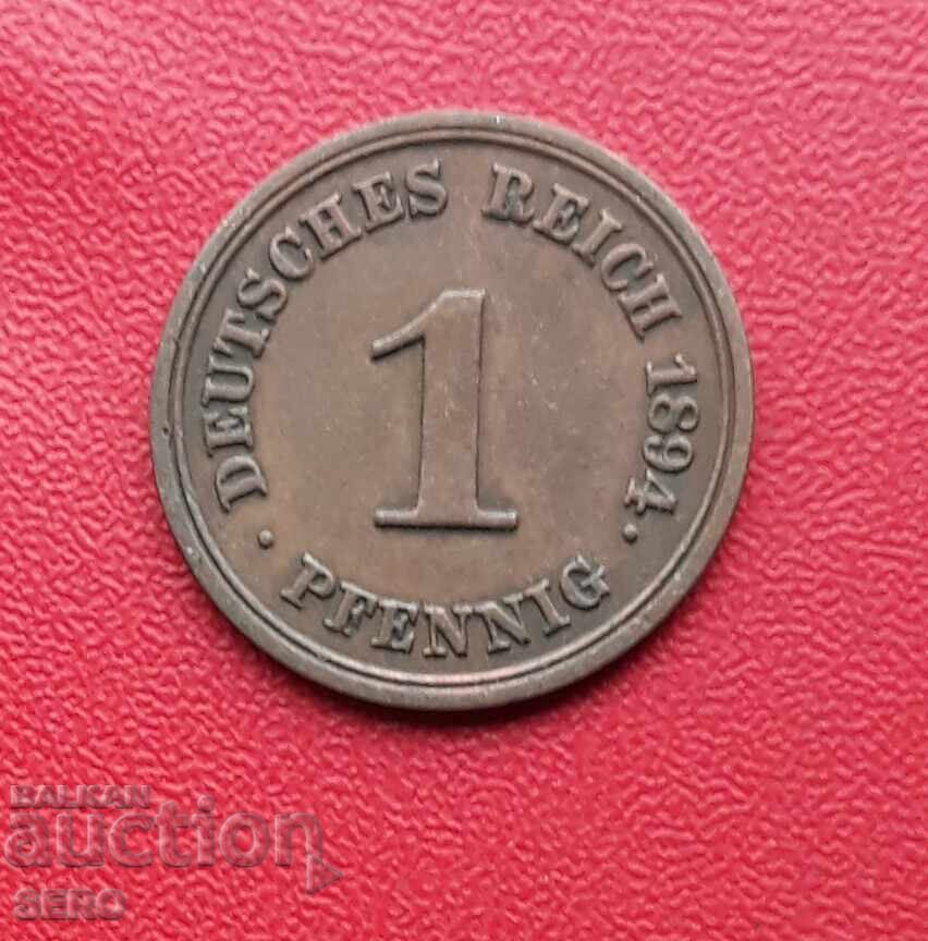 Germania-1 pfennig 1894 E-Muldenhütten Germania-1 pfennig 1894 E-Muldenhütten