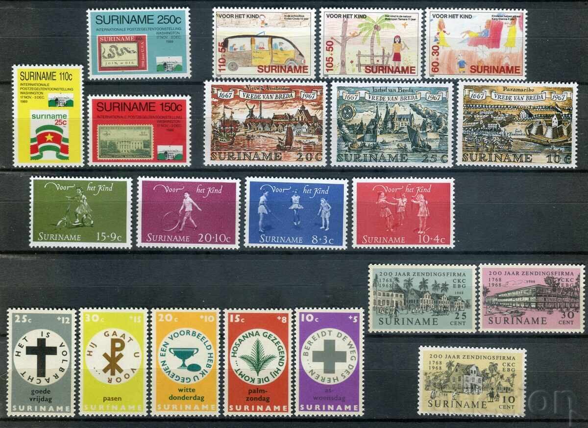 Licitație Surinam 1960-91 MnH - Colecție serii complete, 84 timbre