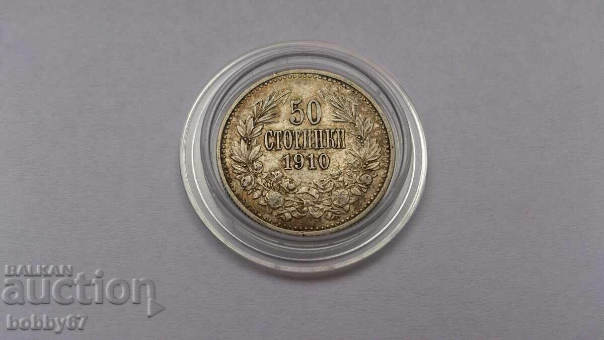 Silver coin of 50 cents 1910