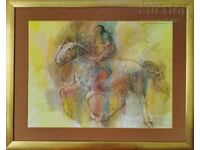 Картина "Ездачи", проф. Стоимен Стоилов, 1991 г.