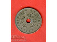 SOUTHERN RHODESIA 1 PENNY issue 1937