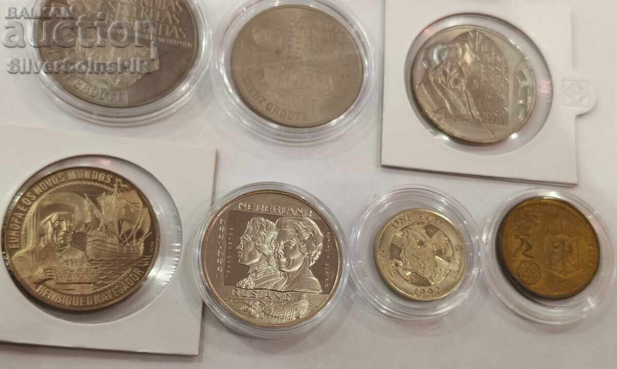 Licitație Lot de 10 monede jubiliare diverse