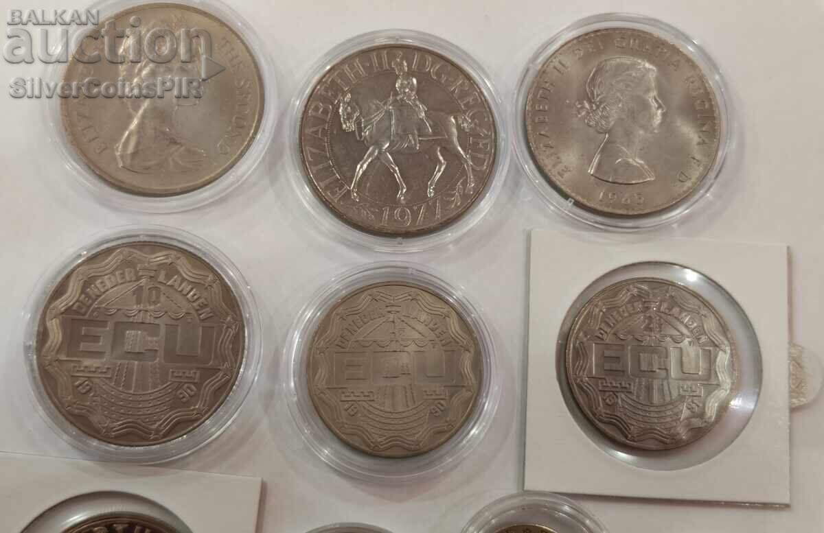 Lot de 10 monede jubiliare diverse - 5