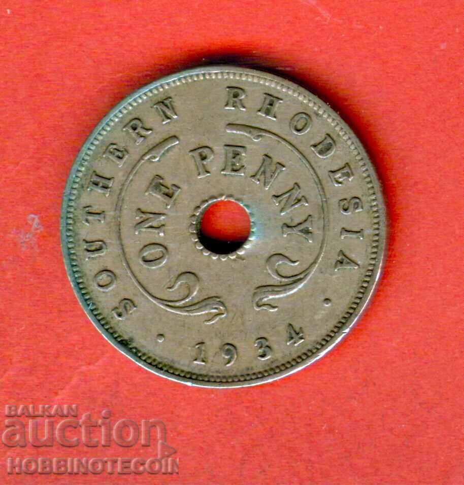 ЮЖНА РОДЕЗИЯ SOUTHERN RHODESIA 1 ПЕНИ емисия issue 1934