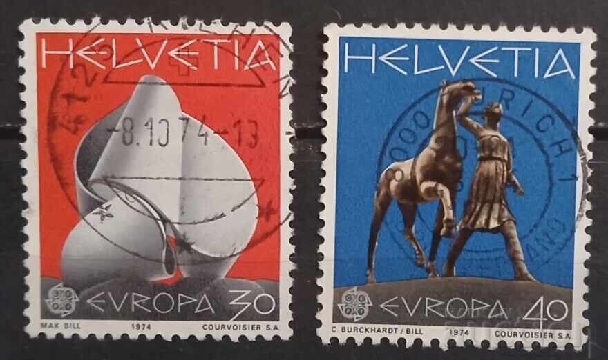 Elveția 1974 Europa CEPT Cai Elveția 1974 Europa CEPT Cai