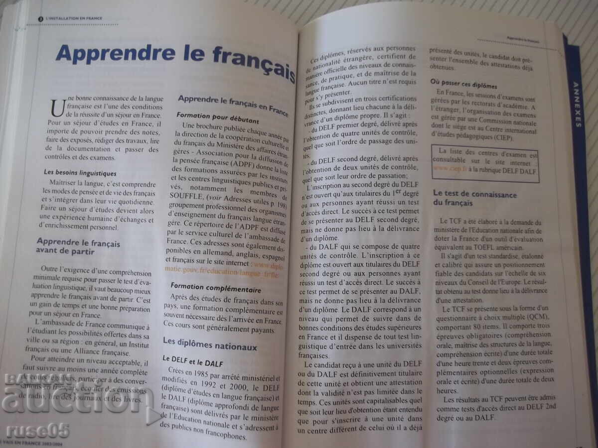 Carte "Je vais en France 2003 - 2004 - Colectiv" - 252 pag - 6
