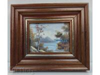 SMALL PAINTED OIL PAINTING OIL LANDSCAPE FRAME