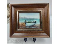 SMALL PAINTED OIL PAINTING OIL LANDSCAPE FRAME