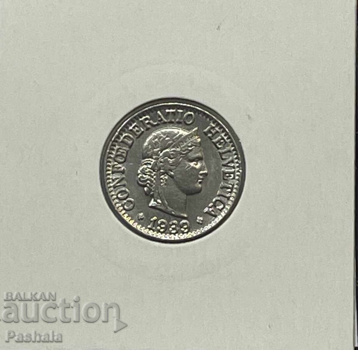 Ελβετία 10 ραπέν 1939 με τιμή € 6.00 | 11.74 BGN