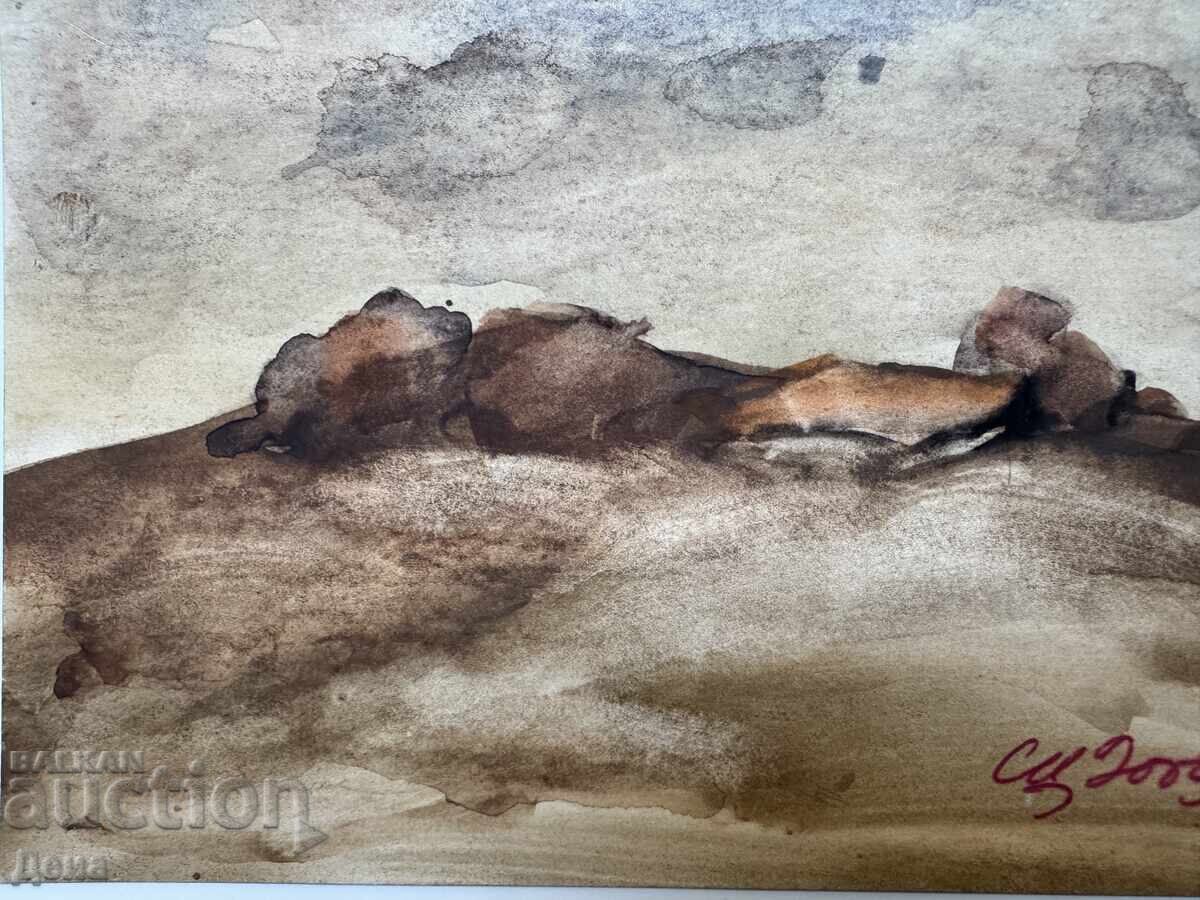 Auction  Sava Tsonovski watercolor 2005