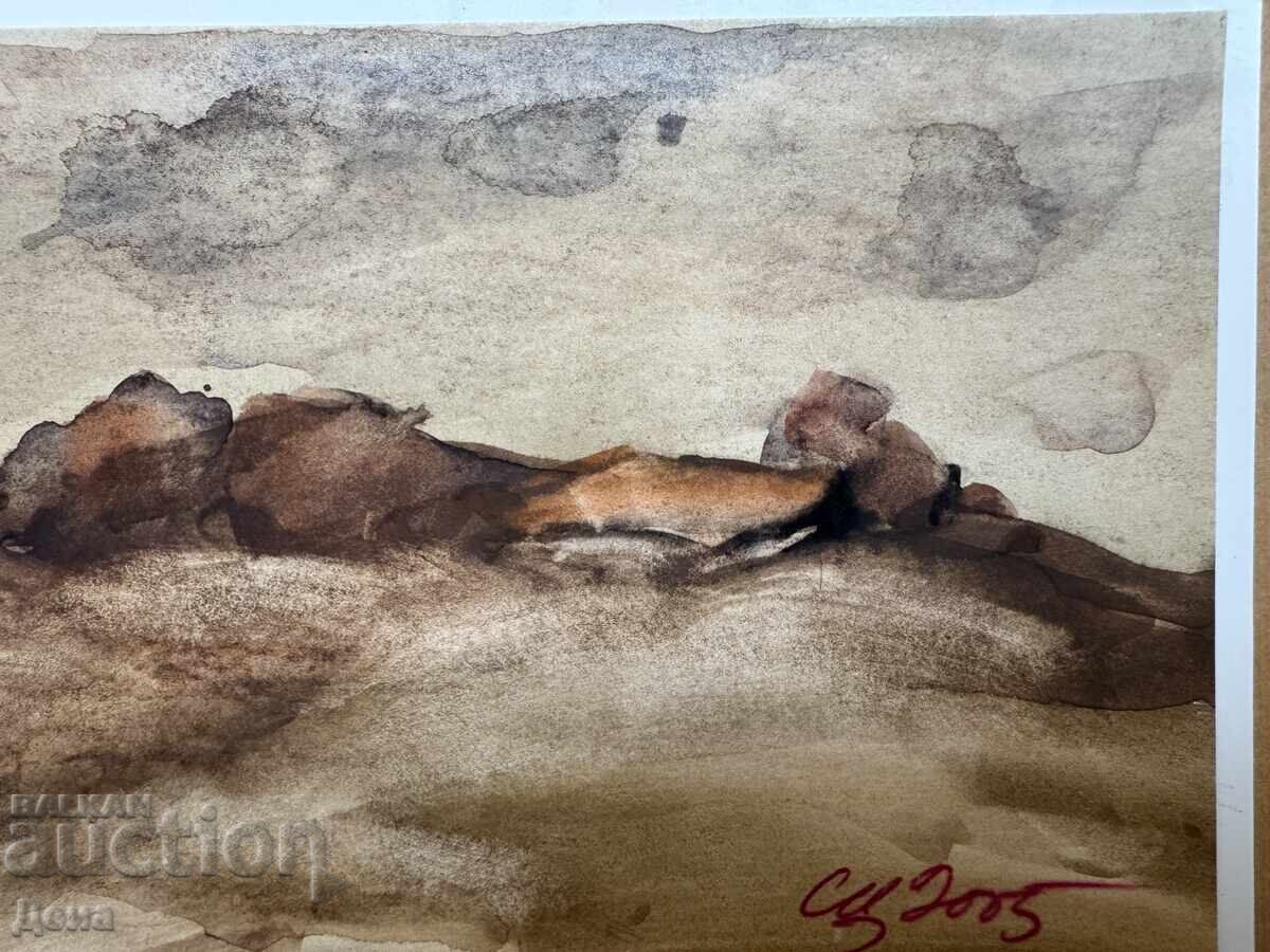 Delivery of Sava Tsonovski watercolor 2005