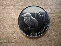 Zambia - 1 kwacha (2012)