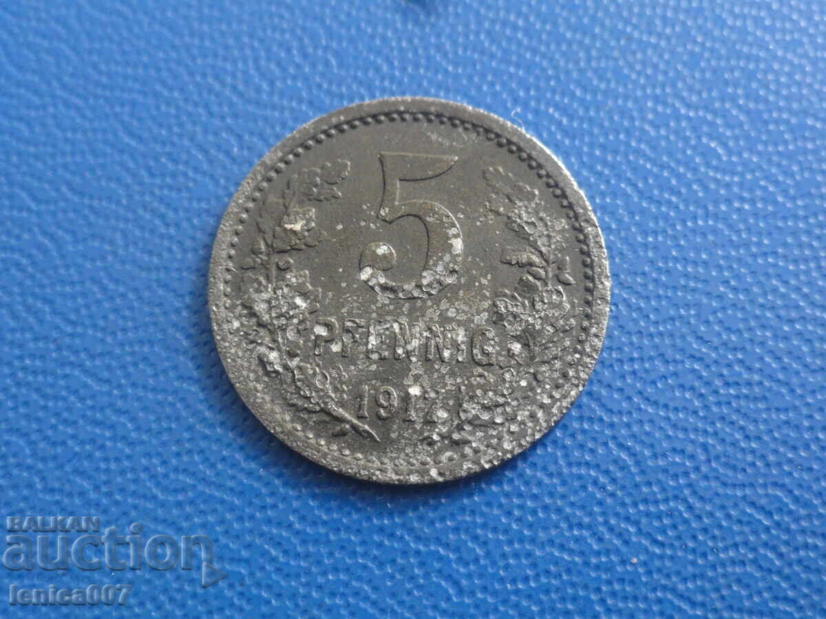 Livrarea Germania (notgeld) 1917 - 5 pfenigi (m) Livrarea Germania (notgeld) 1917 - 5 pfenigi (m)