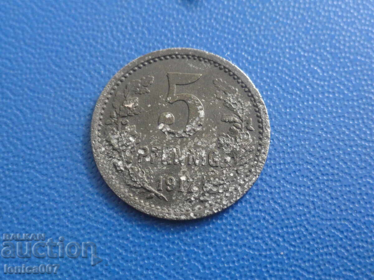 Germania (notgeld) 1917 - 5 pfenigi (m) - 6 Germania (notgeld) 1917 - 5 pfenigi (m) - 6