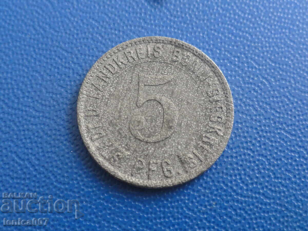 Germania (notgeld) 1919 - 5 pfennig (m) cu preț € 4.00 | 7.82 BGN Germania (notgeld) 1919 - 5 pfennig (m) cu preț € 4.00 | 7.82 BGN