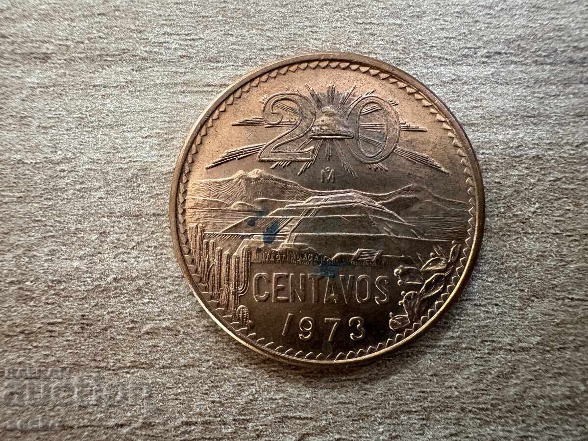 Mexic - 20 centavos (1973)
