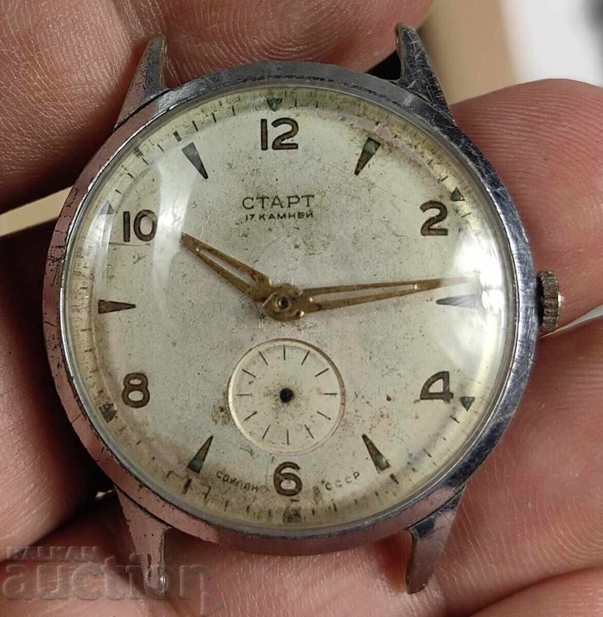Licitație CEAS SOVIETIC BĂRBĂTESC NEFUNCȚIONAL START CCCP BALANȚĂ SPARTĂ
