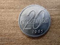 Brazil - 20 cruzeiros (1965)